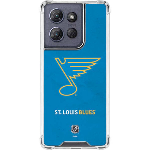 NHL St. Louis Blues Distressed Moto G Power 5G (2025) Clear Case